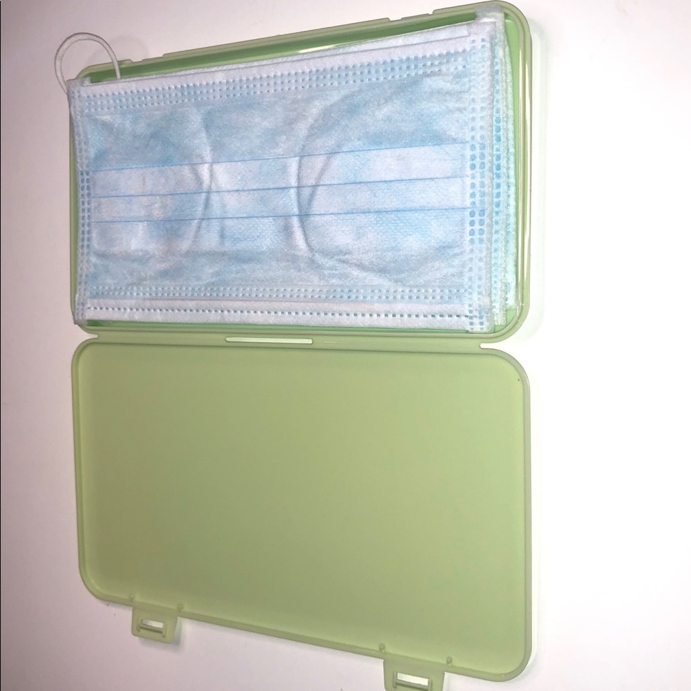 storage mask case in different colours.